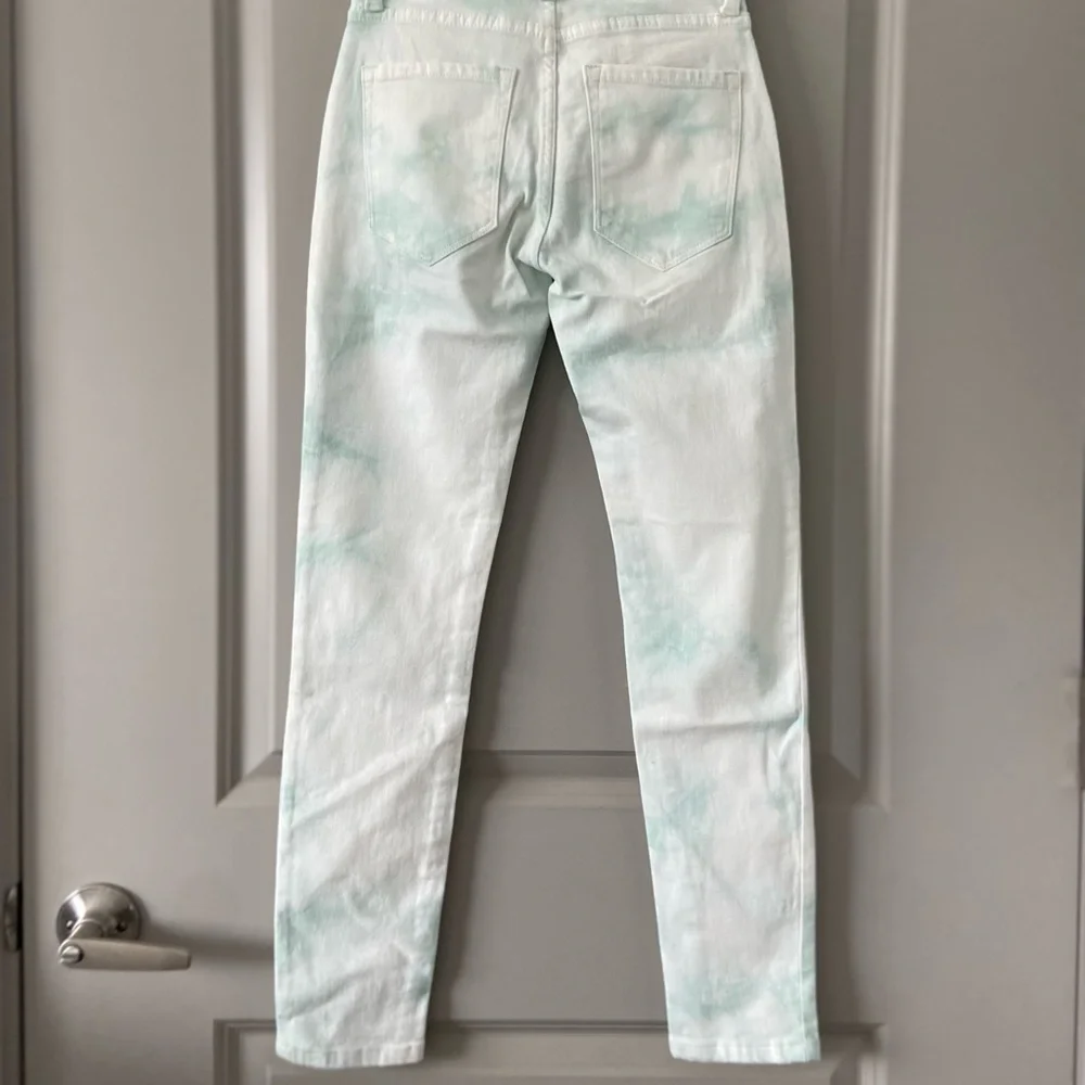 NEW!! BANANA REPUBLIC MID-RISE SKINNY DYED JEANS SIZE 24P - Picture 6 of 6